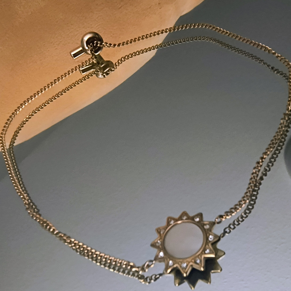 Fossil Gold Sunburst Bracelet
